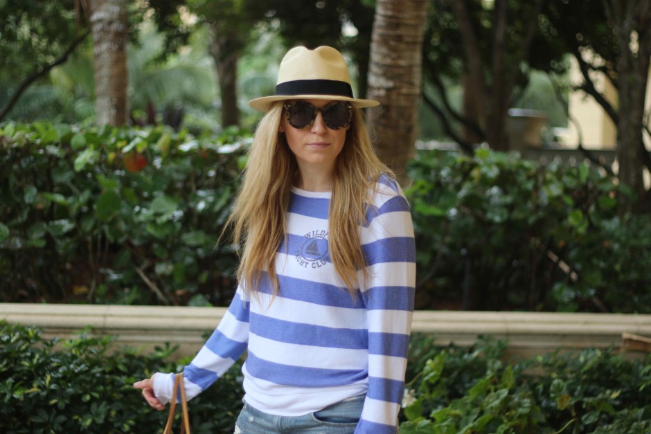 Spring Break 2016... - Pink and Navy StripesPink and Navy Stripes