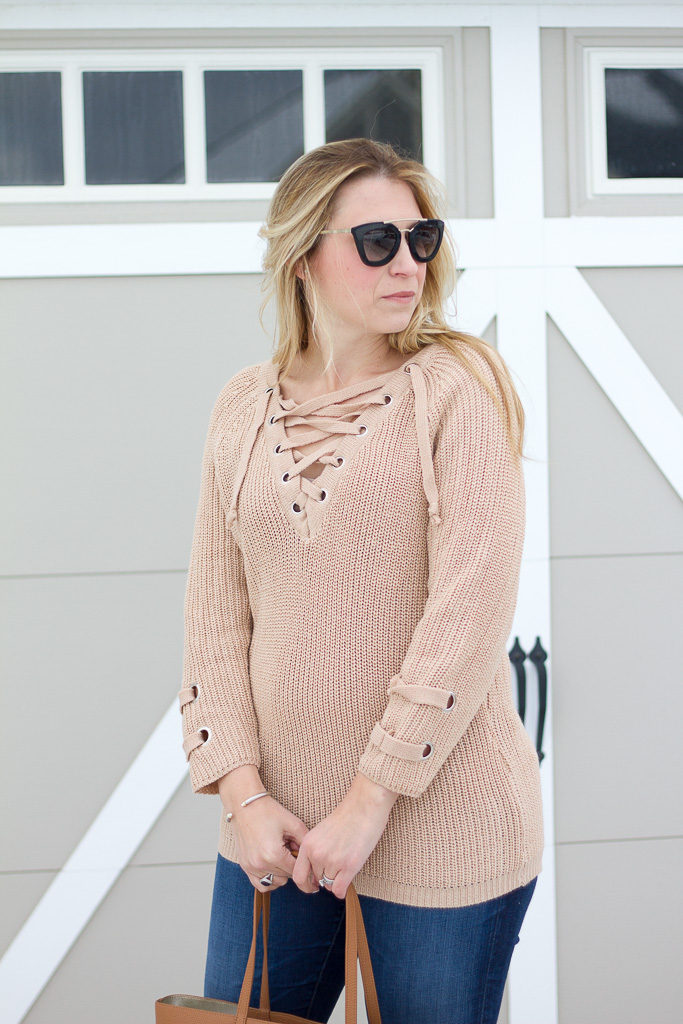 Lace Up sweater
