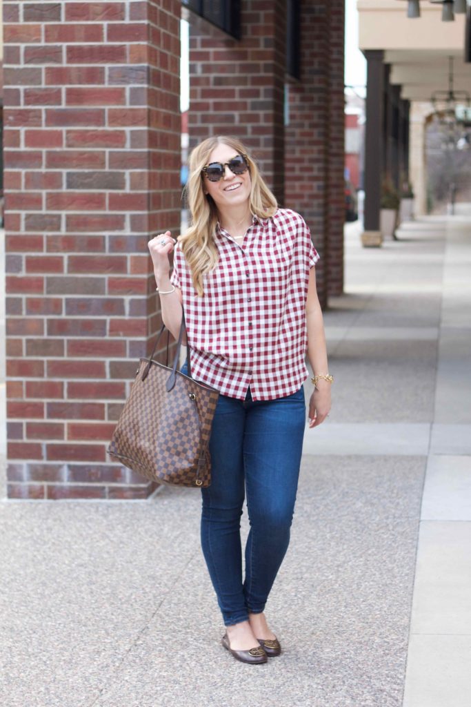 Plaid Courier Shirt... - Pink and Navy StripesPink and Navy Stripes
